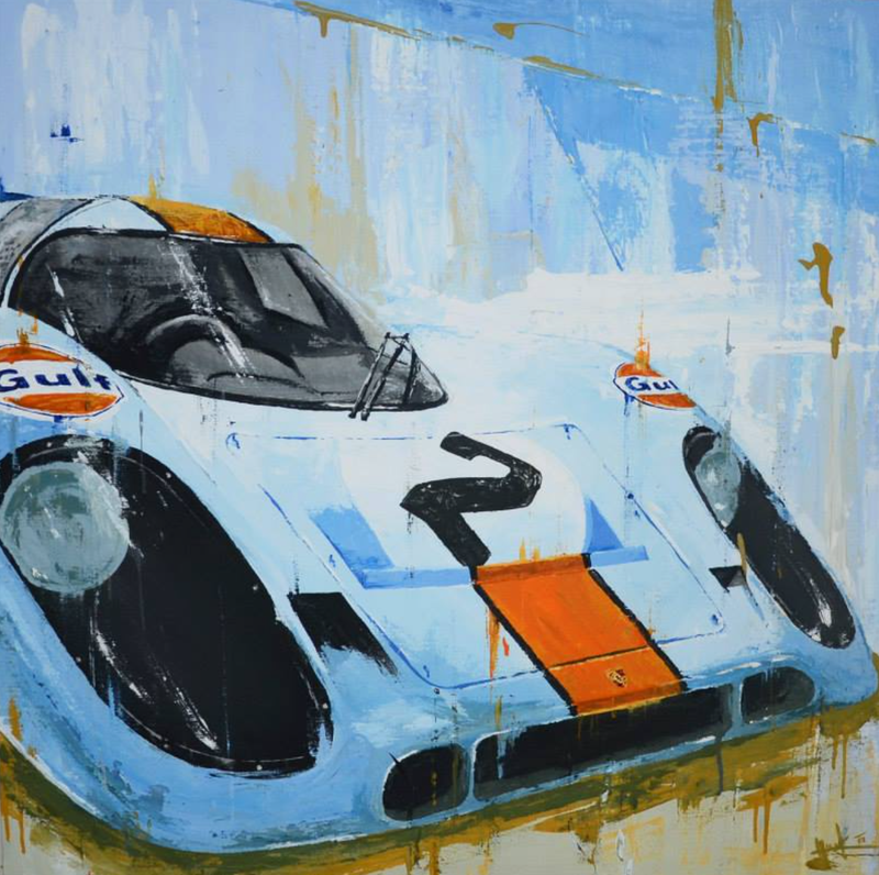 Illustration for article titled The most iconic race cars in history captured in beautiful paintings